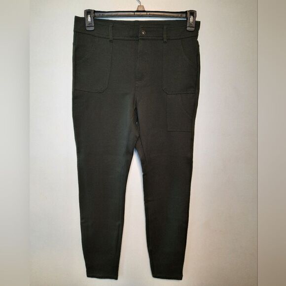 WOMENS EDDIE BAUER SUPER STRETCHY JEGGING PANT L HUNTER GREEN - Picture 1 of 5